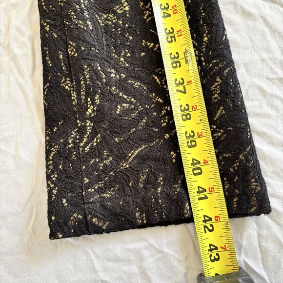 Black and Gold Cache Womens Pants Size 4 With Gold Accents Great Condition - Picture 2 of 6